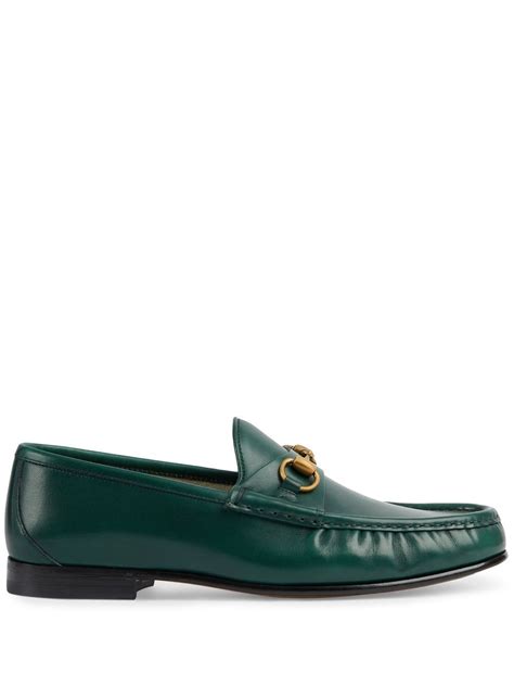 gucci green horsebit loafer|Gucci platform horsebit loafers.